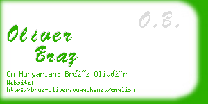 oliver braz business card